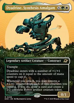 1x Dyadrine, Synthesis Amalgam - Extended Art NM Eng MTG - Edge of Eternities - Image 1
