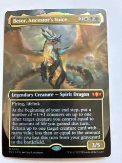 MTG Betor, Ancestor's Voice (Borderless) Commander: Tarkir: Dragonstorm Foil NM - Image 1