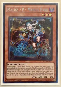 Maliss P March Hare 1st Edition Secret Rare ALIN-EN023 Yu-Gi-Oh! - Image 1