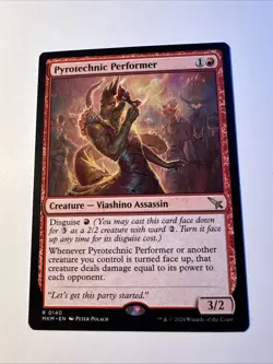 Pyrotechnic Performer 0140 Non Foil Rare Murders at Karlov Manor MTG NM - Image 1