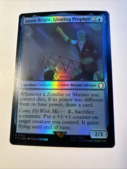 JASON BRIGHT, GLOWING PROPHET ~ NM ~ MTG Magic - 0032 PIP Fallout FOIL - Image 1