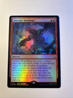 x1 Anzrag's Rampage MKM MTG 111 FOIL RARE M/NM 1x - Image 1