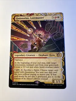 x1 Quintorius, Loremaster - Showcase R MTG March of the Machine M/NM, English - Image 1