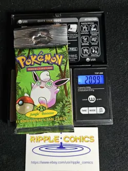 Pokemon Jungle Booster Pack Heavy Long Crimp Wigglytuff Art 20.99-21.20g 742818061384 - Image 1