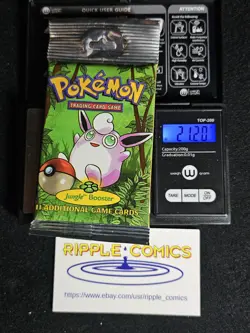 Pokemon Jungle Booster Pack Heavy Long Crimp Wigglytuff Art 20.99-21.20g 742818061384 - Image 2
