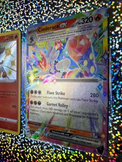 Pokemon TCG Cinderace: Shining Fates SV017/SV122; Stellar Crown 028/142 ex - Image 3