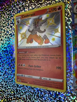 Pokemon TCG Cinderace: Shining Fates SV017/SV122; Stellar Crown 028/142 ex - Image 4