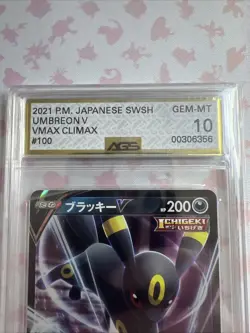 Pokemon Slab 2021 P.M. Japanese SWSH. Umbreon V. V Max Climax #100 AGS GEM-MT 10 - Image 4