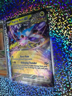 Pokemon: Promo 145 Raging Bolt ex; Poke Ball 120/131 Professor Sada's Vitality - Image 4