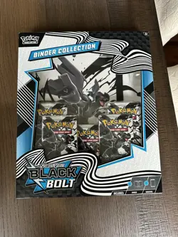 Pokemon TCG Scarlet & Violet Black Bolt Binder Collection Box Blue NEW SEALED - Image 1