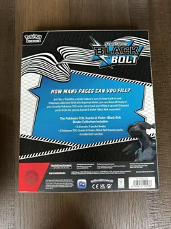 Pokemon TCG Scarlet & Violet Black Bolt Binder Collection Box Blue NEW SEALED - Image 2