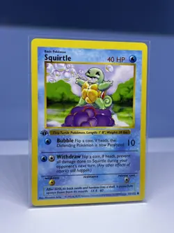 Pokemon TCG Squirtle 063/102 1st Edition Base Set (Shadowless) -Read description - Image 2