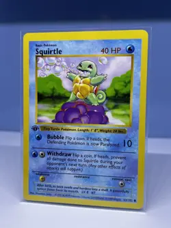 Pokemon TCG Squirtle 063/102 1st Edition Base Set (Shadowless) -Read description - Image 3