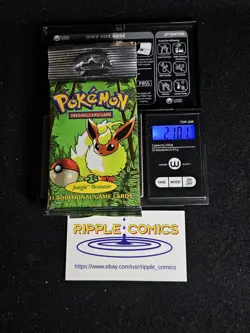 Pokemon Jungle Booster Pack Heavy Long Crimp Flareon Art 21.01-21.14g 742818061384 - Image 1