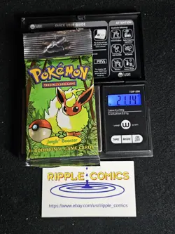 Pokemon Jungle Booster Pack Heavy Long Crimp Flareon Art 21.01-21.14g 742818061384 - Image 2