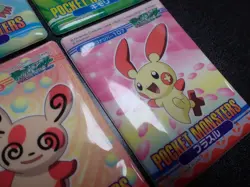 Pokemon Bandai Promo Waterproof Bathroom Menko Card x4 Treecko Plusle etc #5545 - Image 3