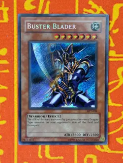 YUGIOH BUSTER BLADER SECRET RARE MODERATE PLAY BPT-008 - Image 1