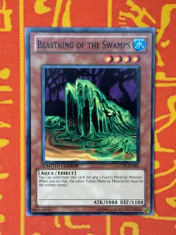 YUGIOH BEASTKING OF THE SWAMPS COMMON EXCELLENT GLD4-EN005 - Image 1
