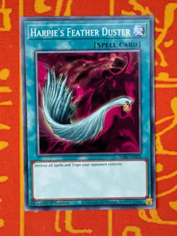 YUGIOH HARPIE'S FEATHER DUSTER COMMON 1ST NM SDBT-EN026 - Image 1