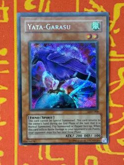 YUGIOH YATA-GARASU SECRET RARE MODERATE PLAY LOD-000 - Image 1