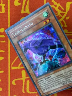 YUGIOH YATA-GARASU SECRET RARE MODERATE PLAY LOD-000 - Image 5