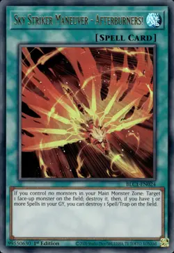 Sky Striker Maneuver - Afterburners! - Ultra Rare 1st Ed. BLC1-EN024 NM YuGiOh - Image 1