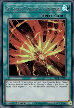 Sky Striker Maneuver - Afterburners! - Silver Ultra Rare BLC1-EN024 NM YuGiOh - Image 1