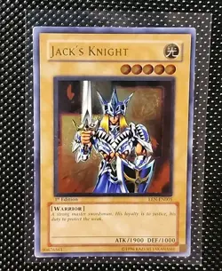 Yugioh 1st Edition Jack's Knight Ultimate Rare (LP) EEN-EN005 - Image 1