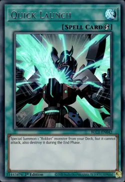 Quick Launch - Silver Ultra Rare 1st Edition BLC1-EN042 - NM - YuGiOh - Image 1