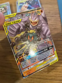Marshadow & Machamp GX (82/214) Unbroken Bonds Tag Team Holo Rare Pokemon Card! - Image 3