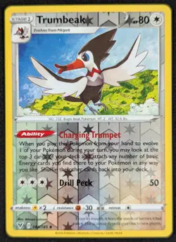 Trumbeak 2020 Vivid Voltage Reverse Holo Pokemon Card 144/185 (NM) - Image 1