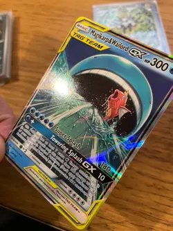 NM! Magikarp & Wailord GX SM166 Sun & Moon Tag Team Alt Art Promo Pokemon Card! - Image 4