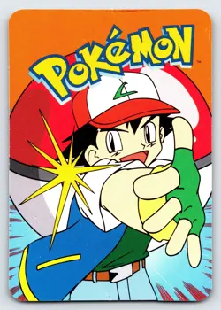 Machop #066 Pokemon Vending Prism Holo Sticker Card Nintendo Authentic Nm/Vlp - Image 2