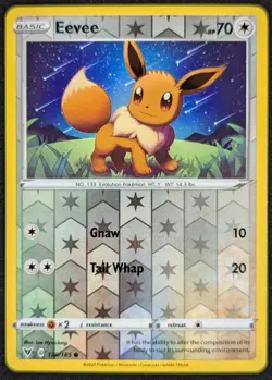 Eevee 2020 Vivid Voltage Reverse Holo Pokemon Card 130/185 (NM) - Image 1
