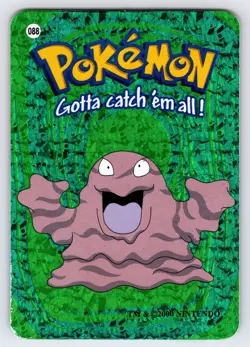 Grimer #088 Pokemon Vending Prism Holo Sticker Card Nintendo Authentic Nm/Vlp - Image 1