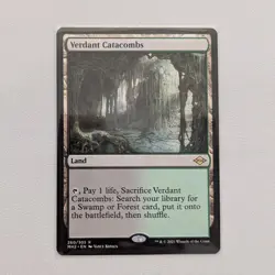 MTG - Verdant Catacombs. Modern Horizons 2. Rare - Black & Green Fetch Land. - Image 1