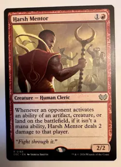 Harsh Mentor #165 (NM) Duskmourn DSC Magic MTG - Image 1
