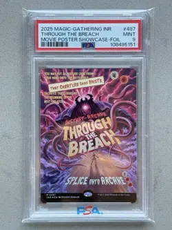 Through the Breach #487 FOIL Mythic Showcase Poster MTG Innistrad INR ~ PSA 9 ~ - Image 1