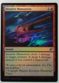 Invasive Maneuvers *FOIL Uncommon* Magic MtG x1 Edge of Eternities - Image 1