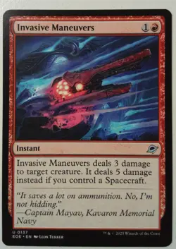 Invasive Maneuvers *Uncommon* Magic MtG x1 Edge of Eternities - Image 1