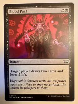 Blood Pact #76 (NM) Duskmourn DSC Magic MTG - Image 1