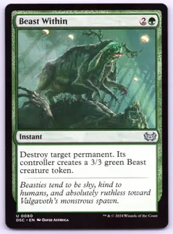 Beast Within - Commander Duskmourn - MTG - Magic - Near Mint - Image 1