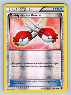 Pokemon XY - BREAKthrough #135/162 Buddy-Buddy Rescue Reverse Holo - Image 1