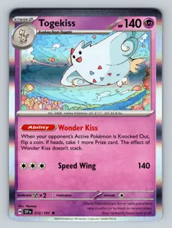 Pokemon Miscellaneous Cards & Products #072/191 Togekiss Promo,Holo - Image 1