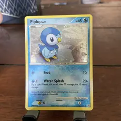 Pokemon Piplup Holo Swirl 93/130 Diamond and Pearl LP+ - Image 2