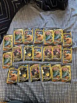 pokemon sun and moon Team Up packs (20) - Image 1