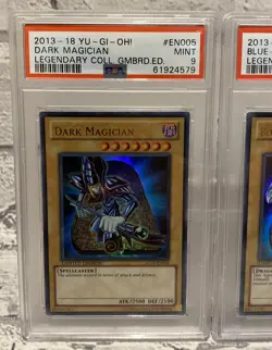 Yugioh Dark Magician & Blue Eyes White Dragon LC01 Limited Edition PSA 9 - Image 2