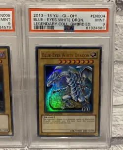 Yugioh Dark Magician & Blue Eyes White Dragon LC01 Limited Edition PSA 9 - Image 3