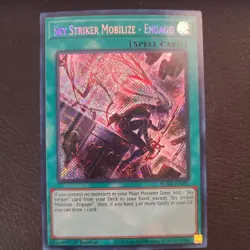 Sky Striker Mobilize - Engage! Secret Rare BLMR-EN091 Yugioh alt Art - Image 1