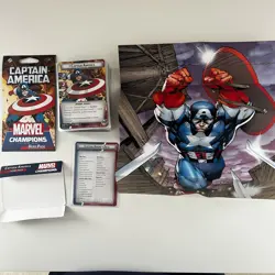 Marvel Champions Captain America Hero Pack Card Game LCG OOP Complete - Image 1